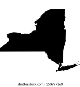 High detailed vector map - New York 