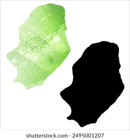 High detailed vector map. Niue.
