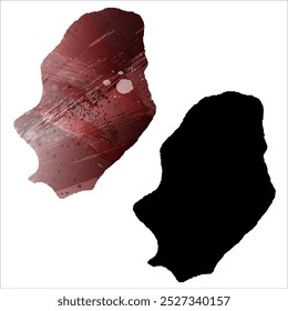 Alto mapa de Vector detallado. Niue.