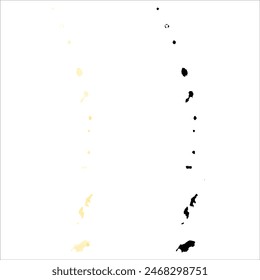 Mapa de Vector detallado. Islas Marianas del Norte.