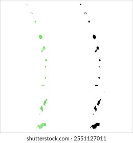 High detailed vector map. Northern Mariana Islands.