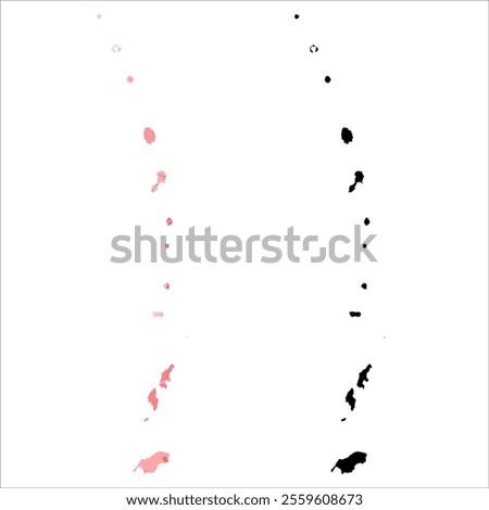 High detailed vector map. Northern Mariana Islands.