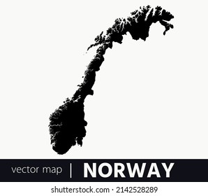 High Detailed Vector Map - Norway