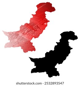 Alto mapa de Vector detallado. Pakistán.