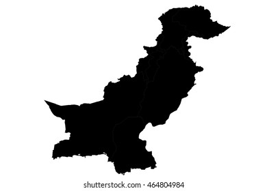 High detailed vector map pakistan