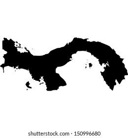 High detailed vector map - Panama 