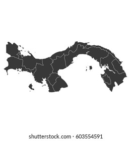 High detailed vector map - Panama