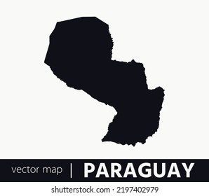 High Detailed Vector Map - Paraguay	