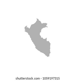 High detailed vector map - Peru