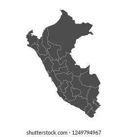 High detailed vector map - Peru