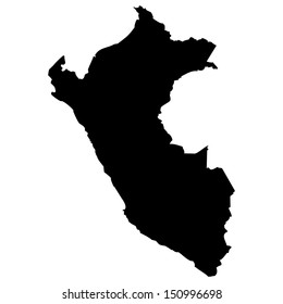 High detailed vector map - Peru 