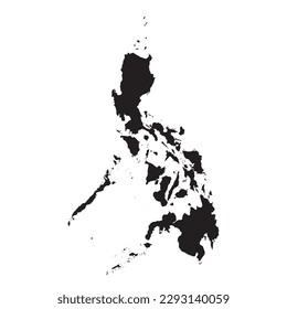 High detailed vector map. Philippines. New Map 2023.