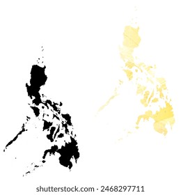 Mapa de Vector detallado. Filipinas.