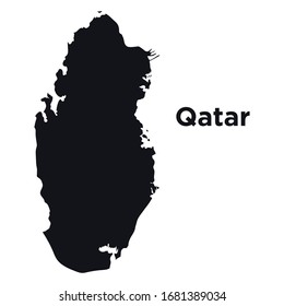 High detailed vector map - Qatar