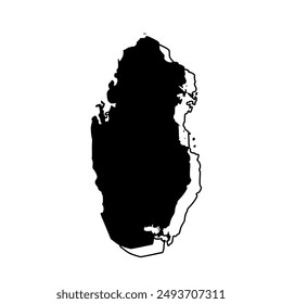 Detaillierte Vektorgrafik - Katar