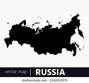 High Detailed Vector Map - Russia