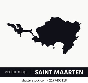 High Detailed Vector Map - Saint Martin	