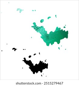 High detailed vector map. Saint Barthelemy.