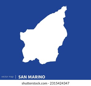 High Detailed Vector Map - San Marino