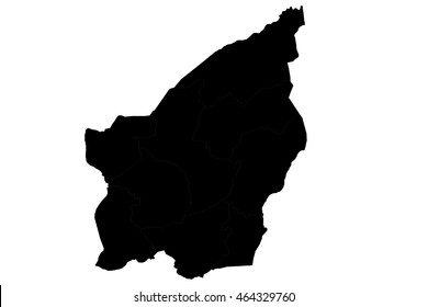 High detailed vector map san Marino