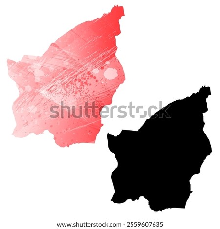 High detailed vector map. San Marino.