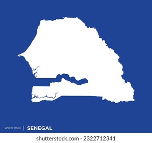 High Detailed Vector Map - Senegal	
