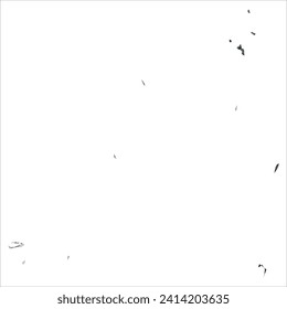 High detailed vector map. Seychelles. Watercolor style. Anthracite gray. Dark gray. Black color.