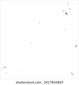 High detailed vector map. Seychelles. Watercolor style. Aspid gray color. Green-gray deep color.