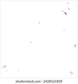 High detailed vector map. Seychelles. Watercolor style. Eggplant color. Purple bright color.
