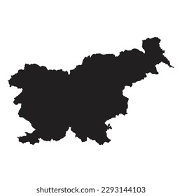 High detailed vector map. Slovenia. New Map 2023.