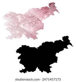 Mapa de Vector detallado. Eslovenia.
