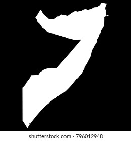 High detailed vector map - Somalia