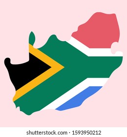 High detailed vector map - South Africa