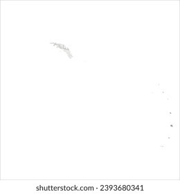 High detailed vector map. South Georgia and South Sandwich Islands. Watercolor style. Agate gray.