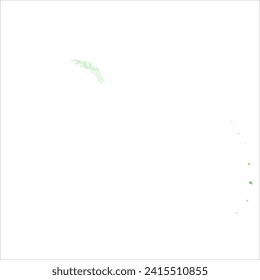 High detailed vector map. South Georgia and South Sandwich Islands. Watercolor style. Light lettuce color. Pastel green.
