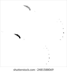 High detailed vector map. South Georgia and South Sandwich Islands.