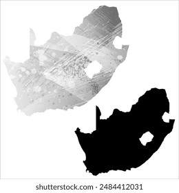 Mapa de Vector detallado. Sudáfrica.