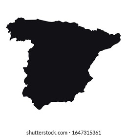 Detaillierte Vektorillustration-Karte - Spanien