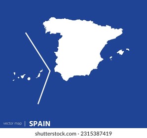 High Detailed Vector Map - Spain