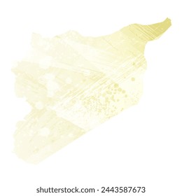 High detailed vector map. Syria.