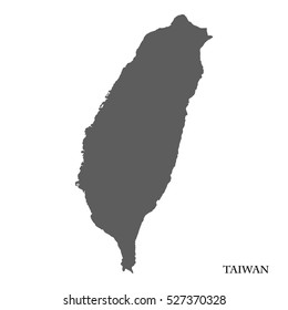 High Detailed Vector Map Of Taiwan