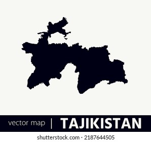 High Detailed Vector Map - Tajikistan