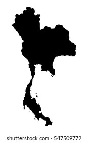 High detailed vector map - Thailand. eps10 illustration