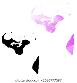 High detailed vector map. Tonga.