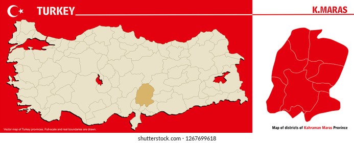 High Detailed Vector Map Turkey 260nw 1267699618 