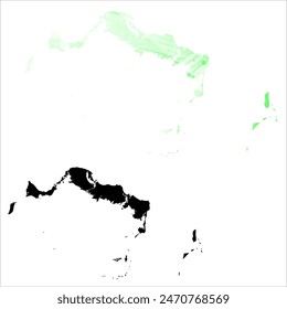 High detailed vector map. Turks and Caicos Islands.