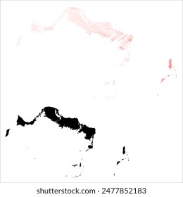 High detailed vector map. Turks and Caicos Islands.