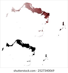 High detailed vector map. Turks and Caicos Islands.