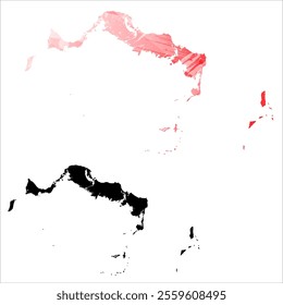 High detailed vector map. Turks and Caicos Islands.