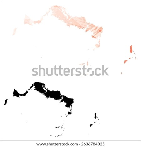 High detailed vector map. Turks and Caicos Islands.